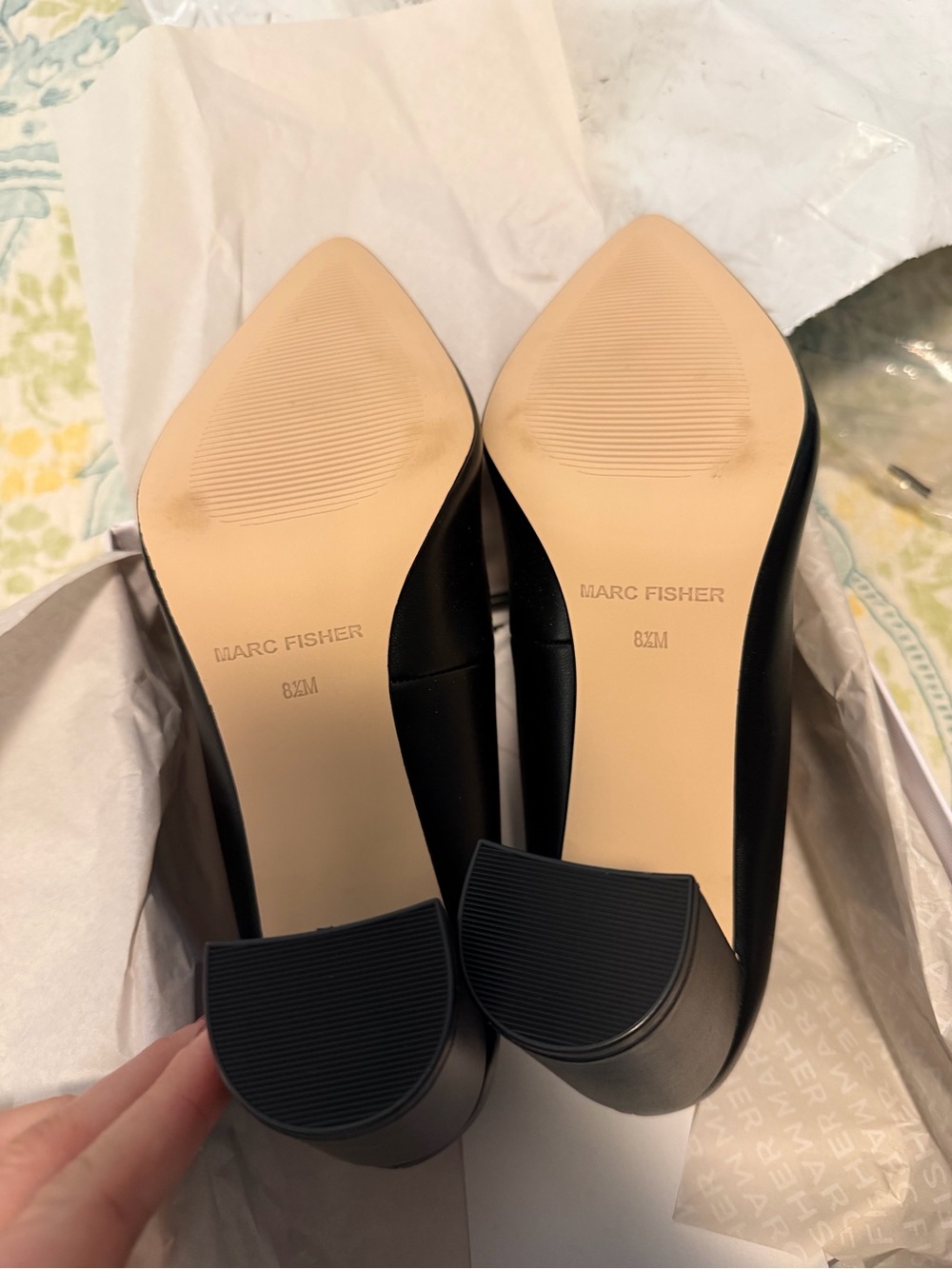 Marc Fisher Viviene High Block Heel Dress Pumps, size 8.5, NIB - Picture 5 of 6